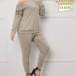 ست راحتی بلوز وشلوار فانتزی زنانه سایزبزرگ