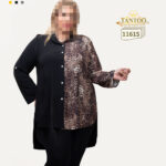 شومیز مانتویی مجلسی دخترانه سایز بزرگ