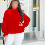 بلوز مجلسی یقه کرواتی سایزبزرگ