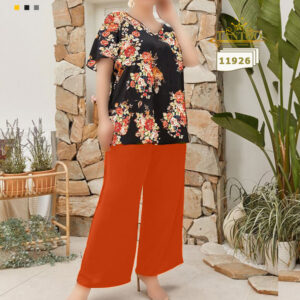 ست بلوز شلوارمجلسی زنانه سایزبزرگ