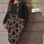 ست دوتیکه کت وپیراهن استین حلقه مجلسی سایزبزرگ