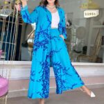 ست شومیزشلوار مجلسی بیرون پوش زنانه سایزبزرگ