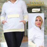 هودی کلاهدار جیبپلار زنانه - دخترانه سایزبزرگ