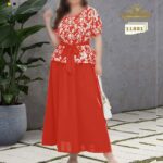 ست بلوز دامن مجلسی زنانه سایزبزرگ