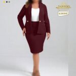 ست کت دامن مجلسی زنانه-دخترانه سایزبزرگ
