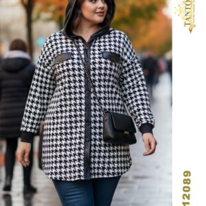  شومیز کلاهدارطرح پیردوپل زنانه=دخترانه سایزبزرگ