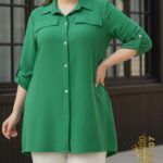 شومیز مجلسی زنانه سایزبزرگ